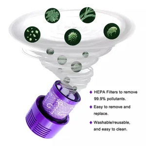 ダイソンV10フィルターHEPAアクセサリーロボット掃除機SV12洗濯可能なフィルター交換クリーニングスペアパーツ用 12ベストセールスダイソンV10アクセサリー-9