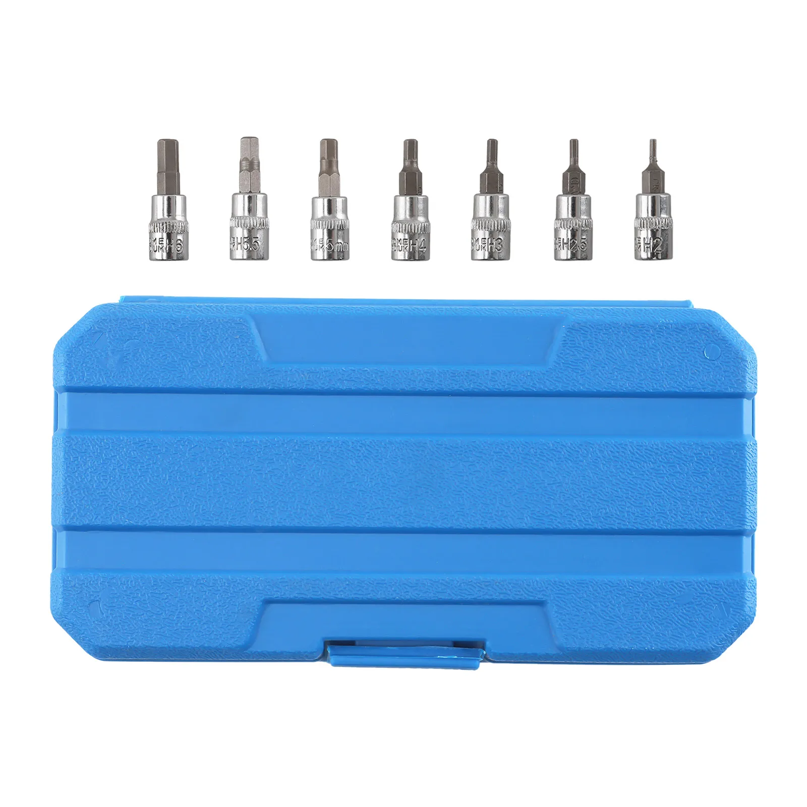 Hex Bit Socket Set 13 Piece Metric 1/4 3/8 1/2 Drive CRV Steel 2-14mm