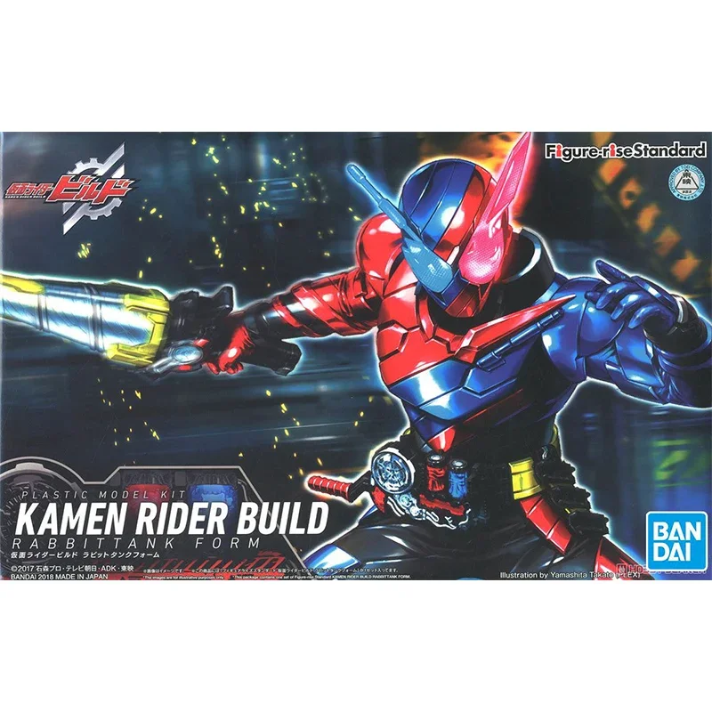 Bandai Kamen Rider Figure Masked Rider BUILD Rabbittank Form Anime Figure Genuine Model Kit Action Toy Figure Toys for Children