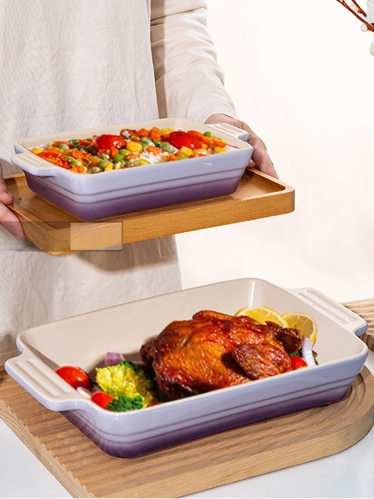 

Le Creuset Cerc Baking Di Rectangular Double Ear Cheese Rice Bowl Microwave Plate French Sle Kitchenware