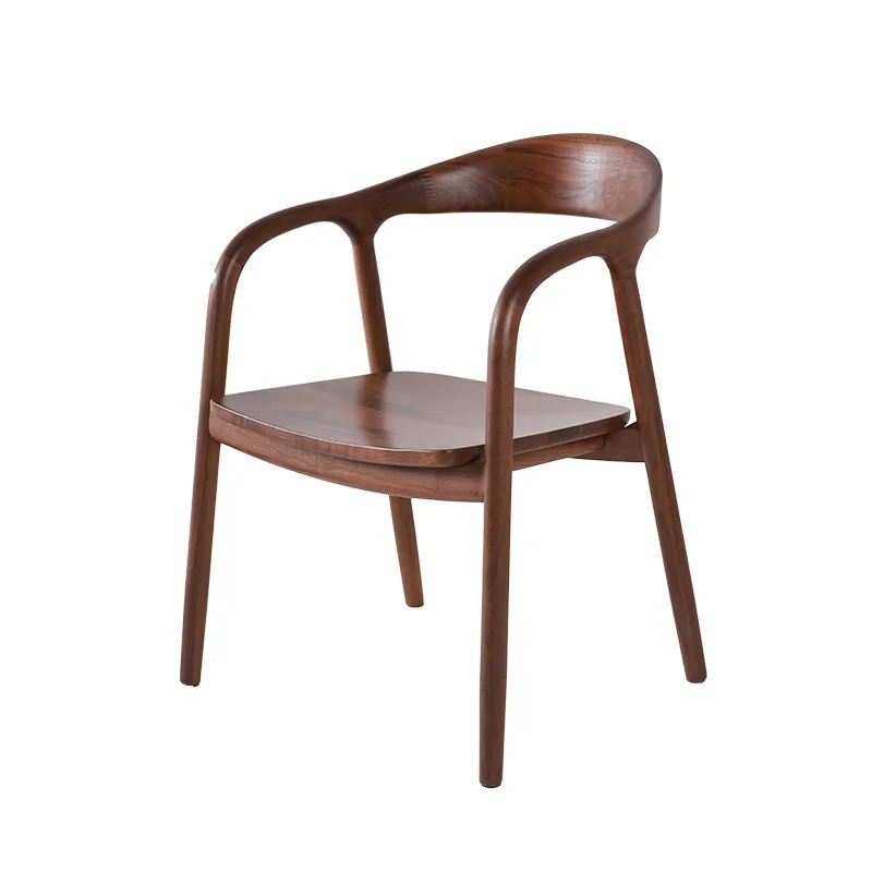 

North American black walnut Shumet chair, medieval household nail-free full tenon and mortise dining chair, solid wood