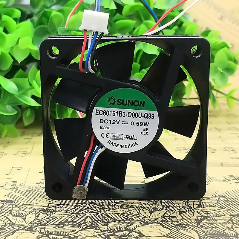 ORIGINAL EC60151B3-Q00U-Q99 12V 0.59W 6015 60*60*15mm KIPAS PENDINGIN BARU RADIATOR