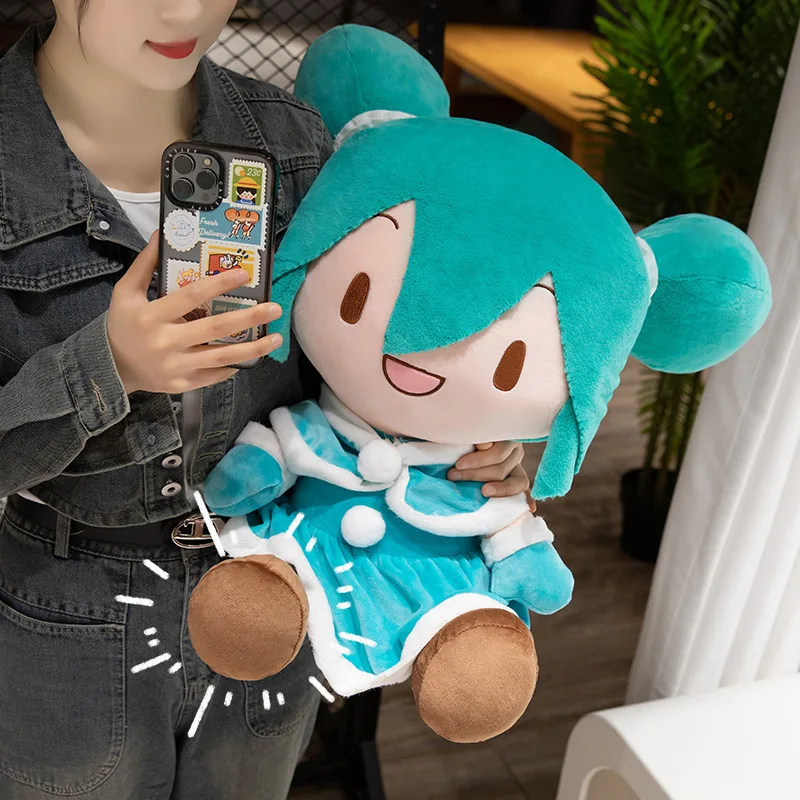 Hatsune Miku Lovely Classics Figure Plush Doll Anime Peripheral Miku Fufu Stuffed Toy Collection Model Ornament Toy Gift