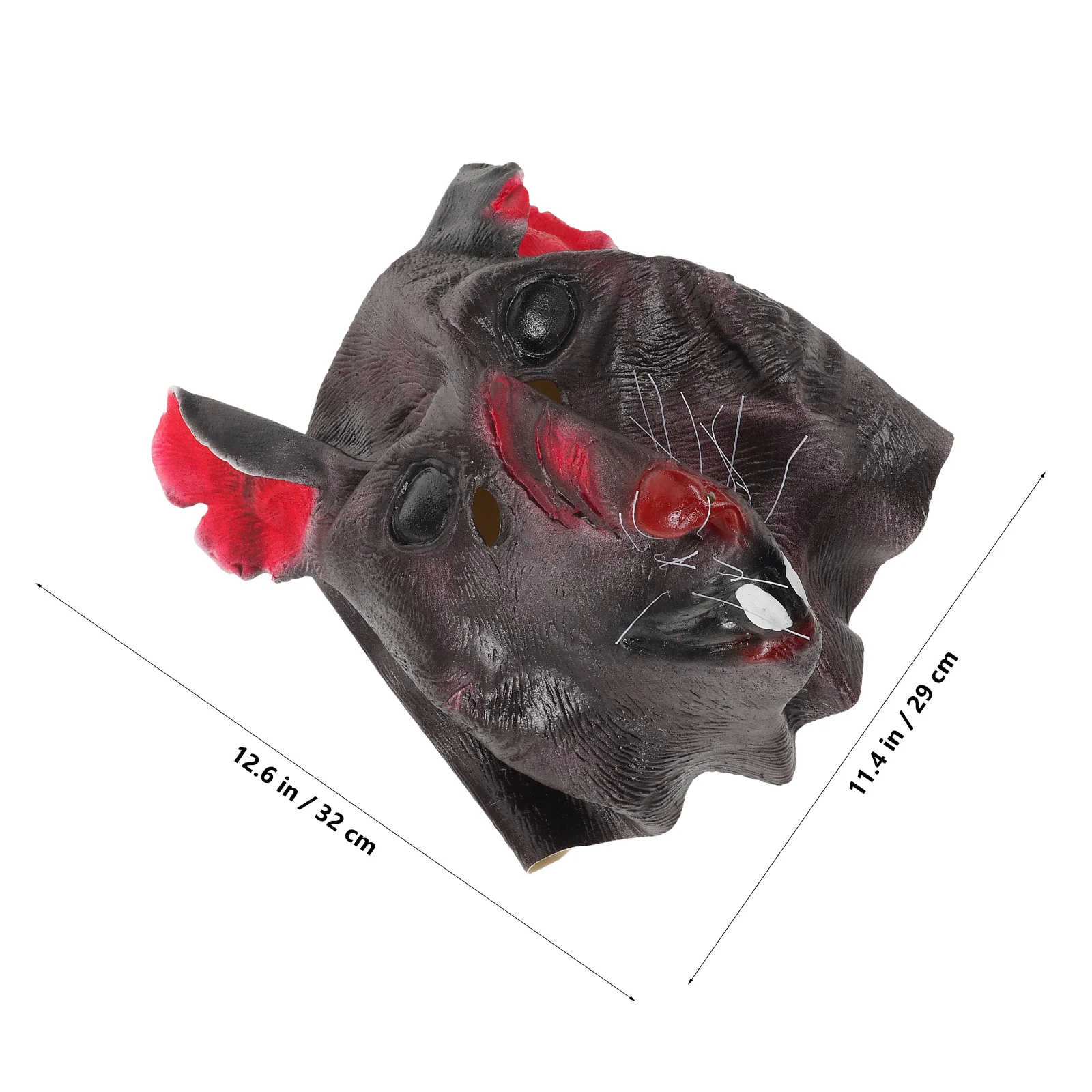 Realistische Ratte Maske 3D Halbgesicht Tier Kostüm Zubehör Bequeme langlebige Halloween Maskerade Cosplay Party Requisiten