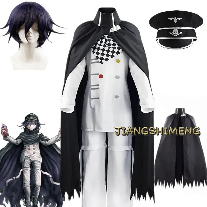 Danganronpa V3 Kokichi Oma Cosplay Costume President Uniforms Cloak Full Set Halloween Carnival Clothes