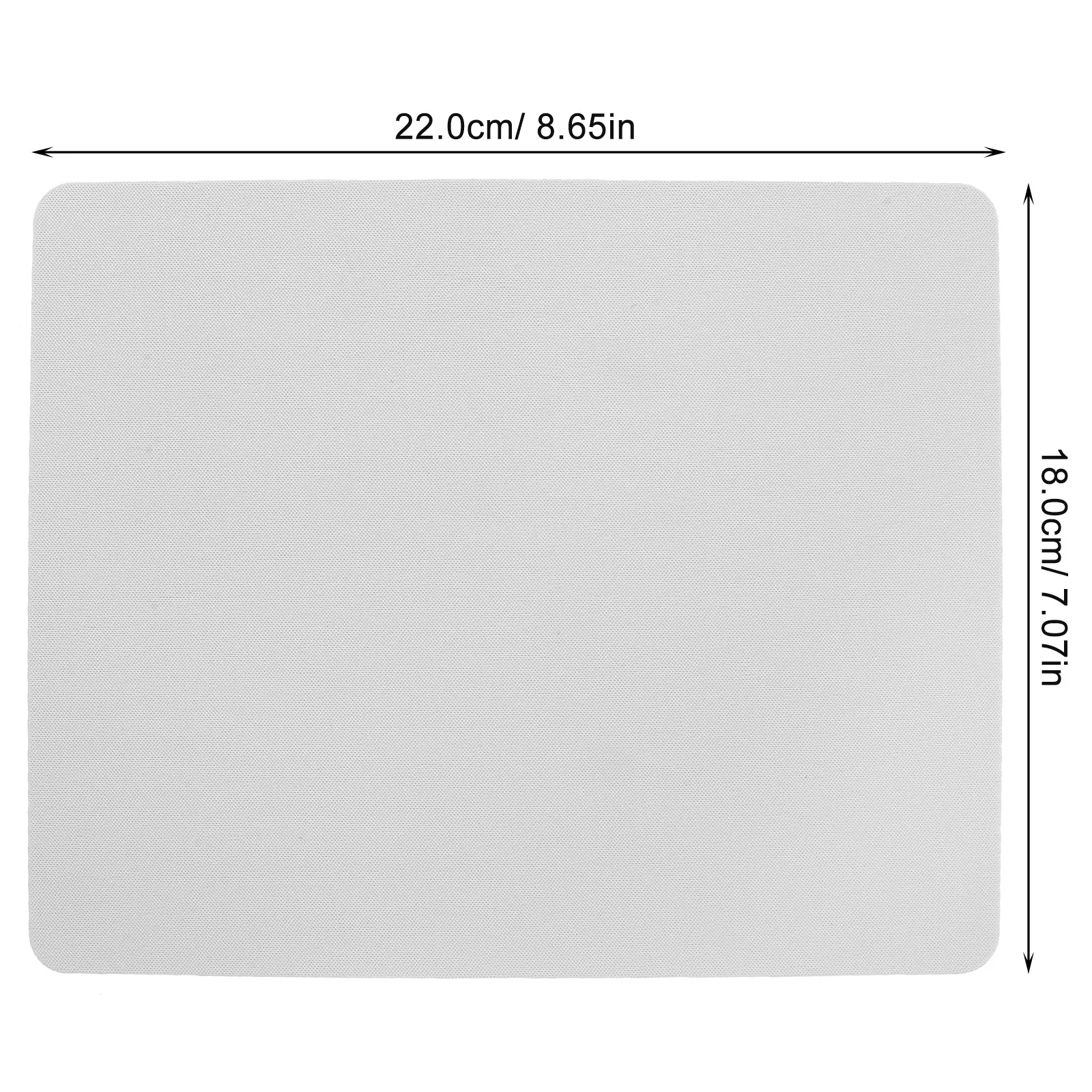 5 pçs grande sublimação mouse pad espaços em branco pano de borracha tapetes de mesa escritório jogos computador portátil mouse pad superfície lisa antiderrapante