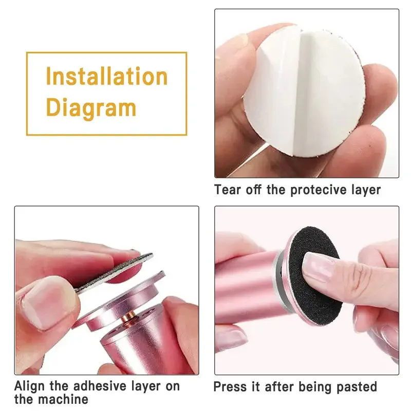 60pcs Replaceable Sanding Discs Electric Foot Hard Callus & Dead Skin  Foot Care   pedicure tools  piedra pomez para pies