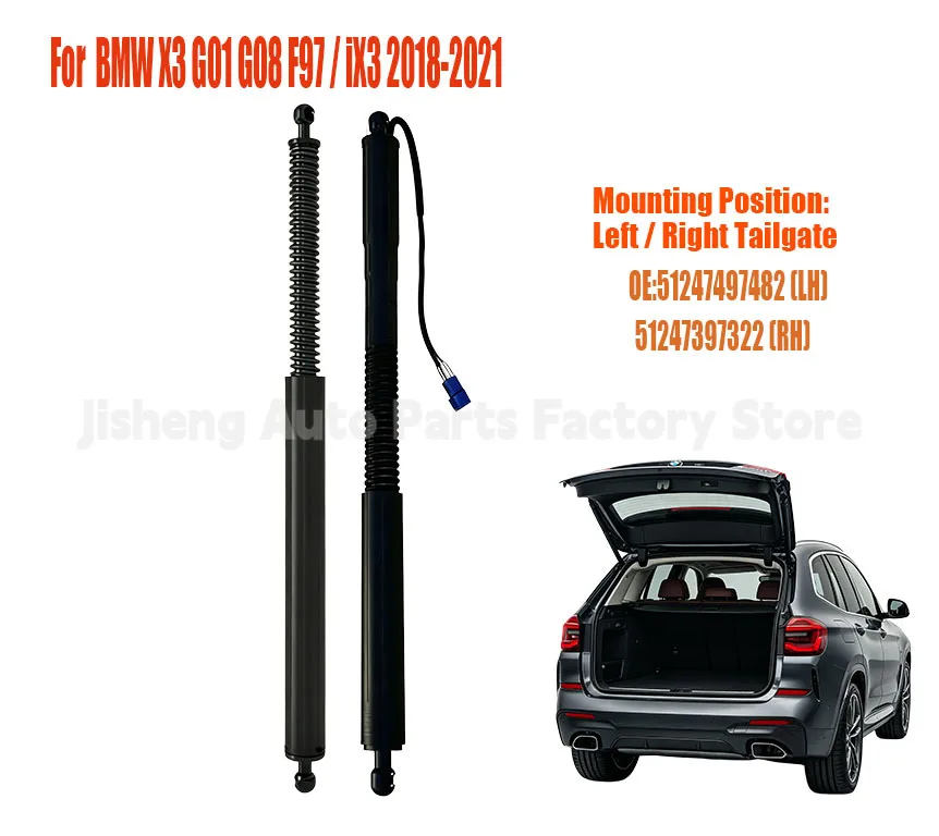Auto Electric Tailgate Support Strut OE 51247497482 for BMW X3 G01 G08 F97 IX3 Rear Boot Left Right Struts