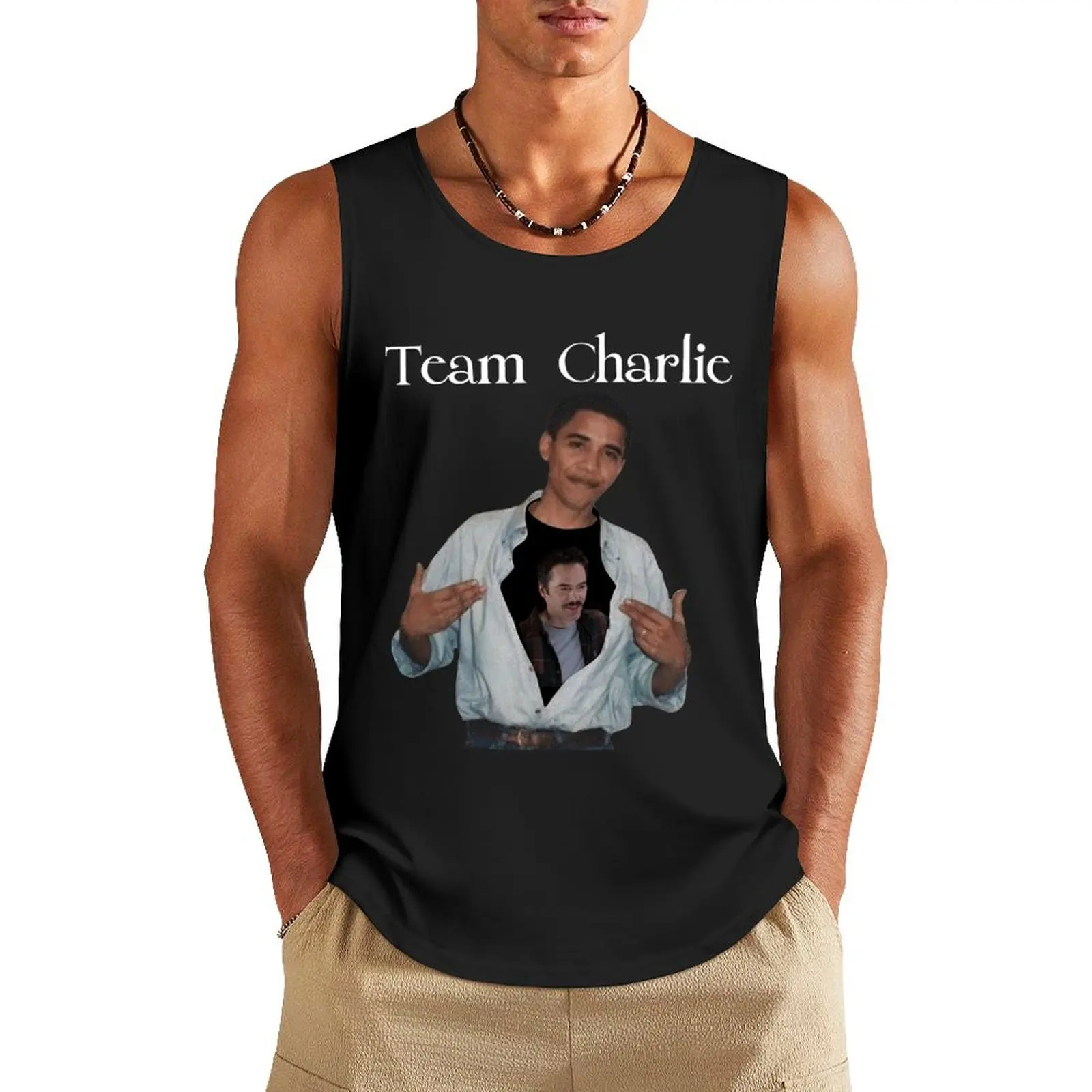 Former President is Team Charlie Classic Tank Top sleeveless vest men running shirt underwear Top