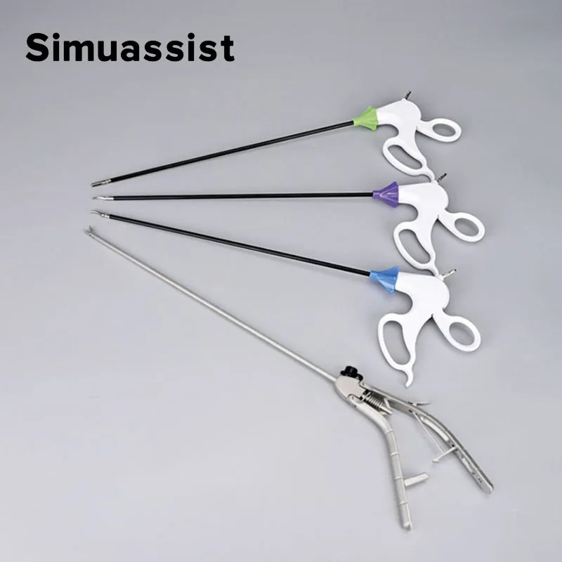 Laparoscopic Simulator Instruments Needle Holder Disposable Dissecting Forceps Scissors for Training