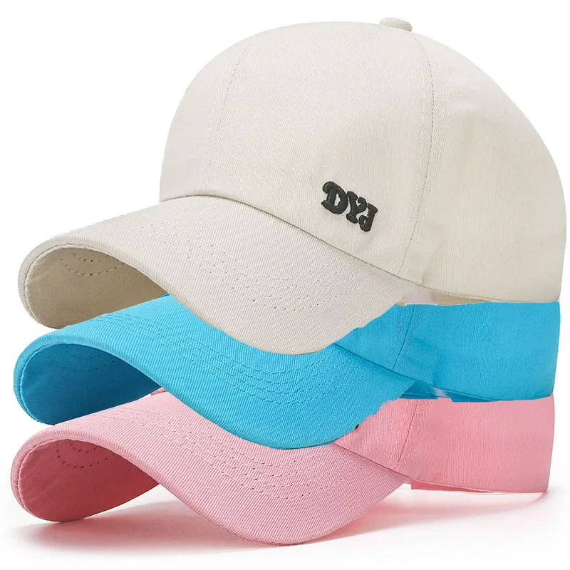 Summer Cap Women High Ponytail Baseball Cap Solid Color Sunhat Sport Running Sun Visor Hats Women Adjustable with Ponytail Hole