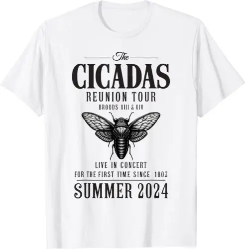 Invasion Brood XIII XIX Summer 2024 Cicada 2024 Reunion Tour Unisex T-Shirt