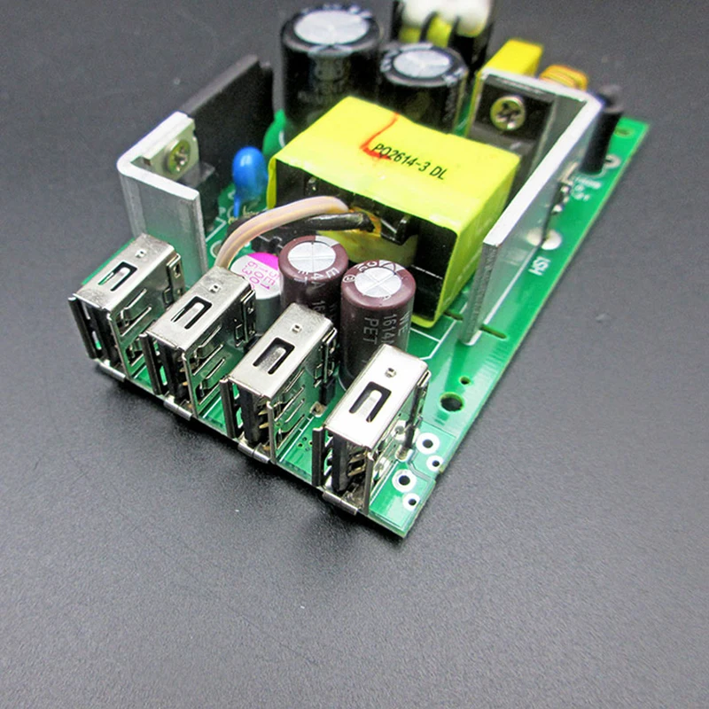 5 v6a presa USB a 4 porte uscita scheda di ricarica del telefono cellulare modulo adattatore di alimentazione