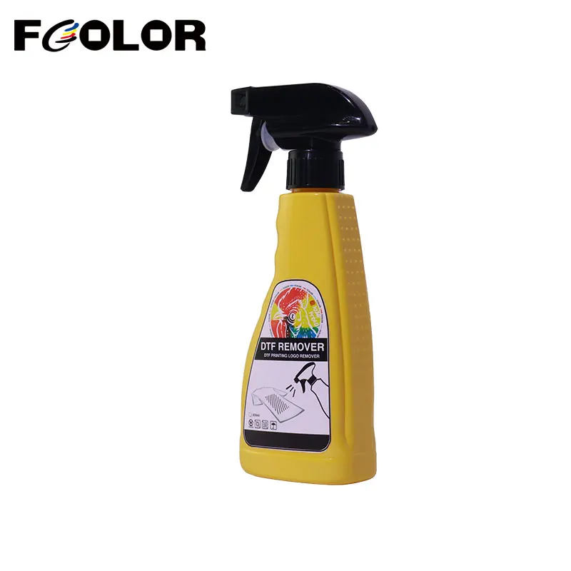 Fcolor Top DTF Remover 300ml DTF Printer Adhesive Powder Cleaner Remover Direct to Transfer Film Pattern DTF Remover Liquid