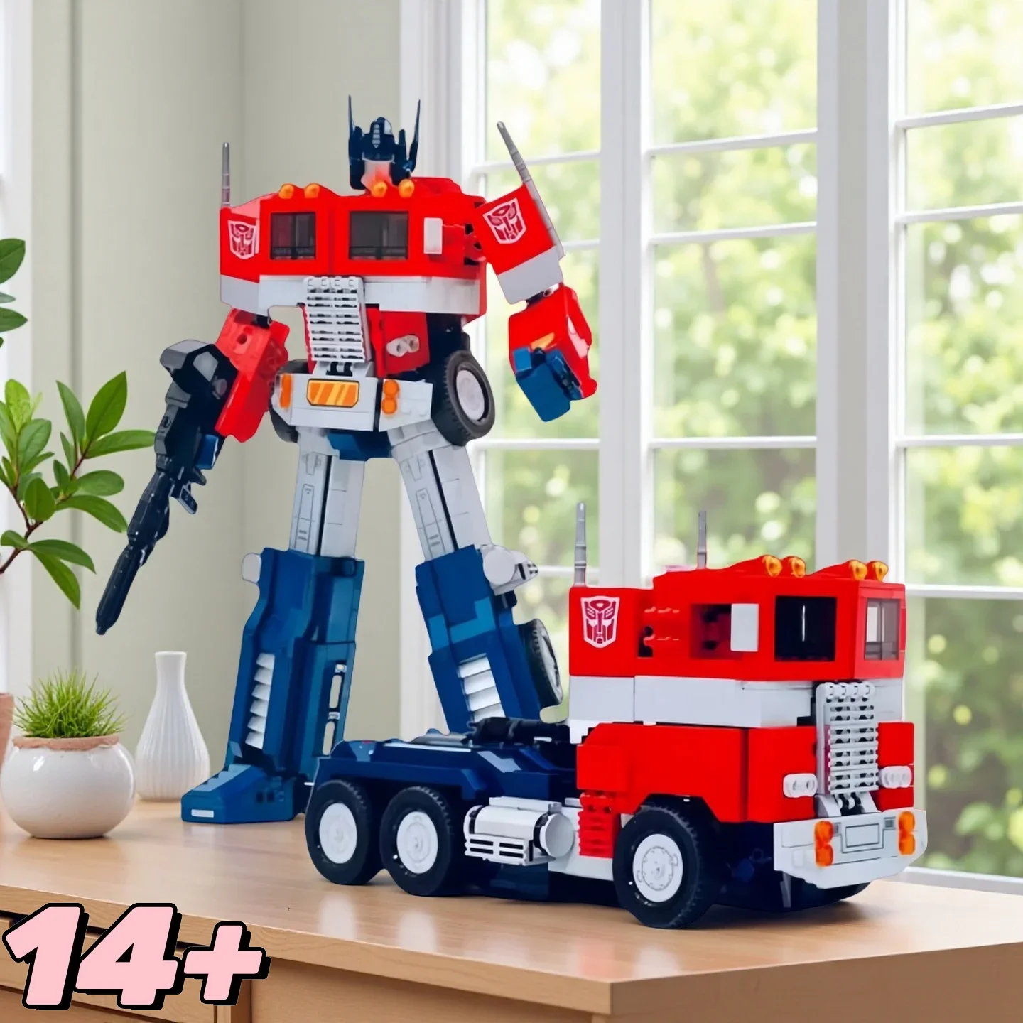 

2025 НОВЫЙ технический модифицированный автомобиль для энтузиастов, красный робот-автомобиль, 1508 шт., кирпичи, креативные строительные блоки, наборы моделей, игрушки, рождественские подарки