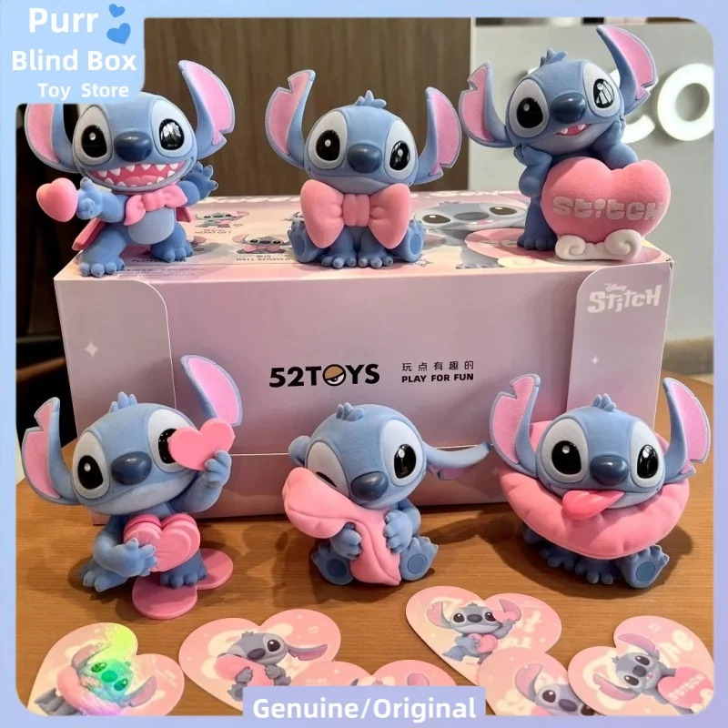 

2025 Original Disney Stitch Sweet Pink Series Blind Box Toy Doll Classical Stitch Model Popular Mystery Box Kids Birthday Gift