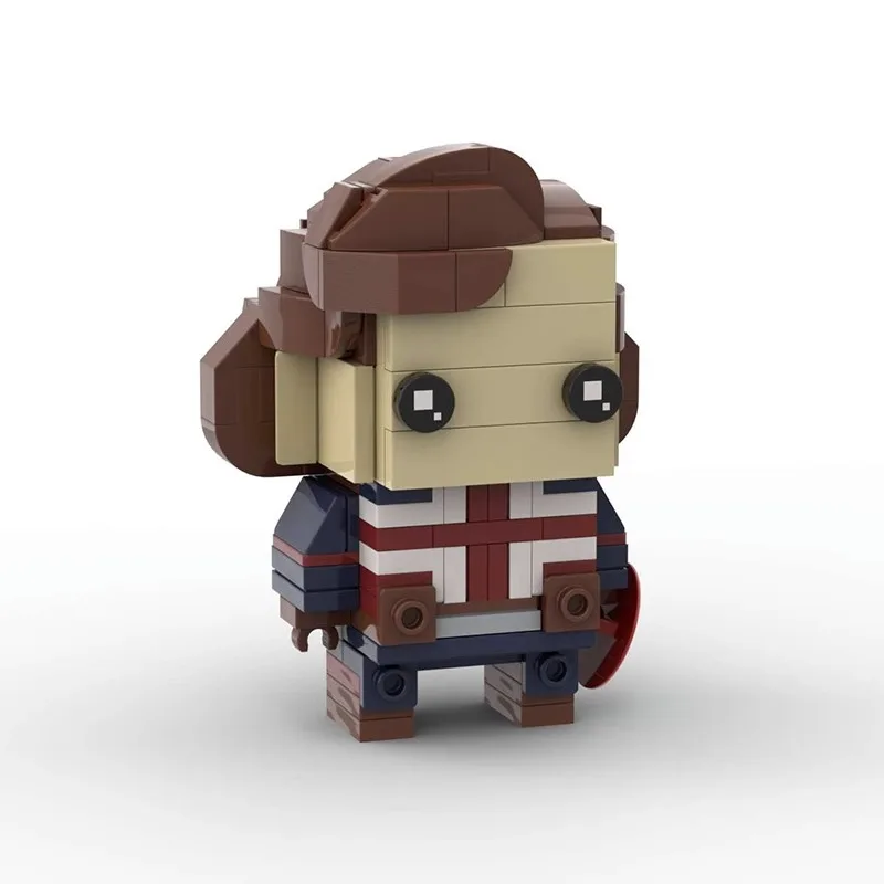 MOC Brickheadz Superhero Movie Character  Assembly Model Idea Building Blocks Toy Gift