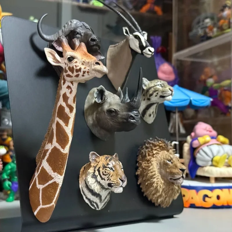 Animal Heavenly Leopards/Antelopes/Tigers/Rhinos/Lions/Giraffes Body Resin Animal Model Realistic Fridge Magnet Model Figurine view 5