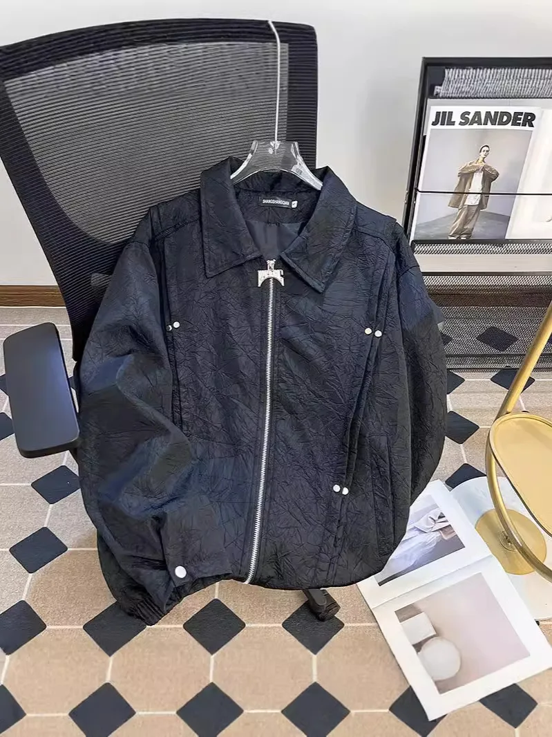 

Biker Jackets Womens Jacket Air Scoop Denim Printed Snap-Button Boxy Fit Hipster City Commute Edgy Lightweight Moisture Outdoors