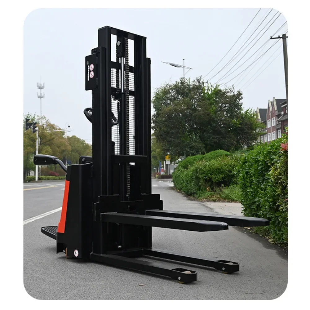 Stacker stand up completamente elettrico Stacker elettrico per caricamento e scarico dell'ascensore idraulico