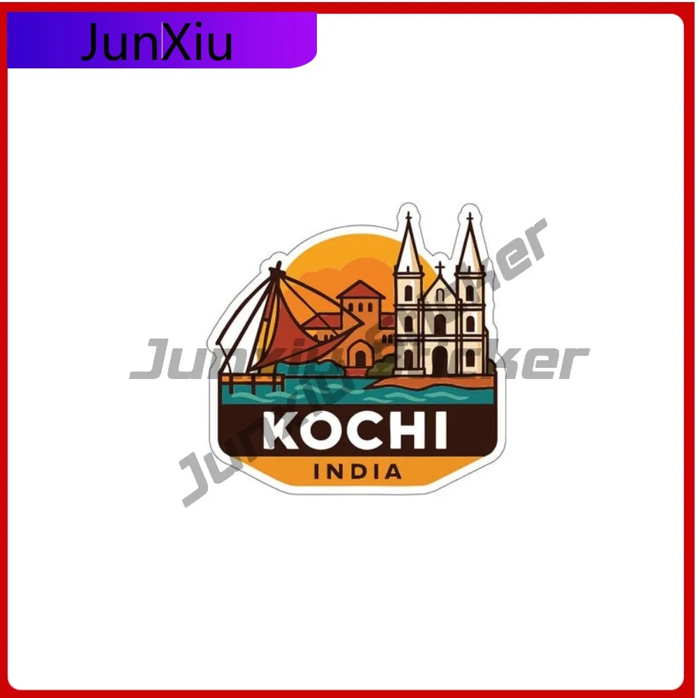 

Kochi India City Travel Sticker Decorative Vinyl Decal Exterior Camper Bodywork Laptop Motorcycle Stickers Custom Boat Decals