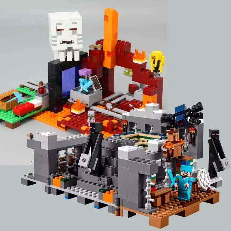 Новый Нидер Адл Портал Модель Строительные Блоки Кирпичи Игрушки для Детей День Рождения Рождественский Подарок