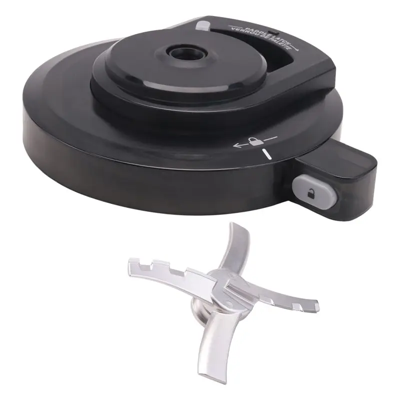 A67P-Outer Bowl Lid And 301 Paddle For Ninja NC301 Ice Cream Maker,Reusable For Ninja Creami Replacement Accessories