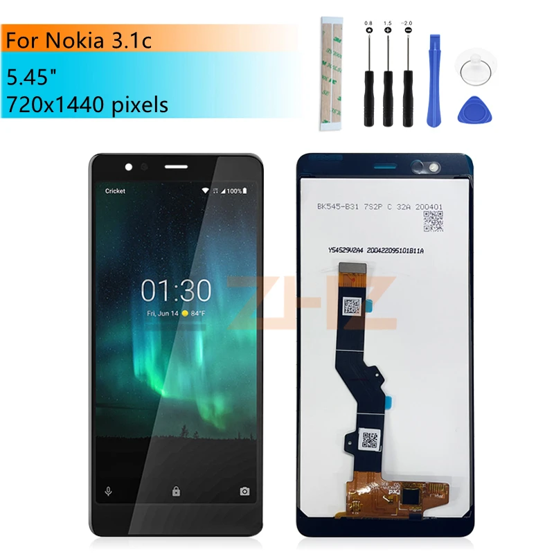 

For Nokia 3.1c LCD Display Touch Screen Digitizer Assembly For Nokia 3.1c Display Replacement Repair parts 5.45"