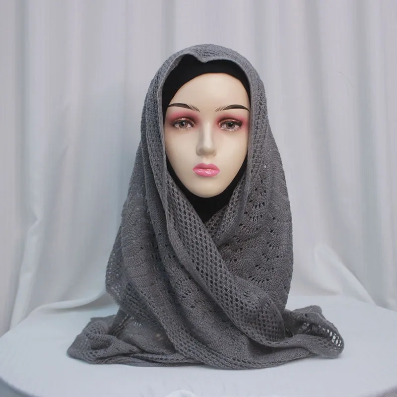 

Весенне-осенний новый стильный полосатый шарф премиум-класса, женская шаль оптом, ближневосточный хиджаб, однотонный.