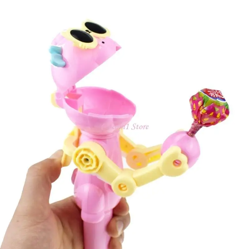 

Y1UB for Creative Kids Eating Lollipops Robot Lollipop Candy Stand Holder Educational