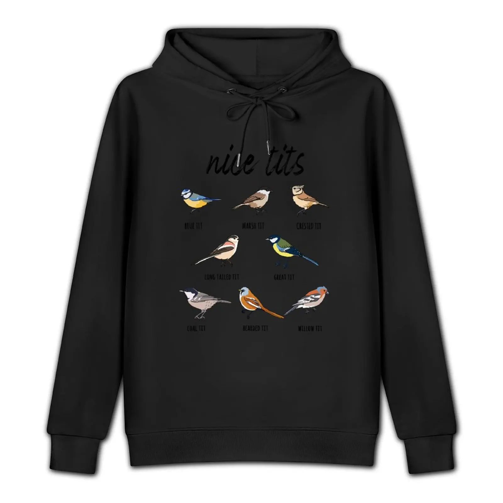 Nice Tits Funny Bird Watching Pullover Hoodie hooded shirt graphic t shirts men autumn hoodie