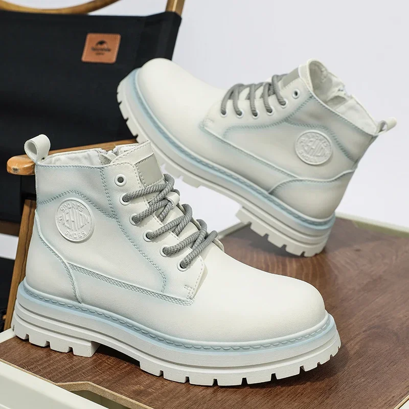 

New Popular Fashion Trend Solid Color Casual Versatile Thick Sole Non Slip Sports Comfortable Height Increasing Short Boots