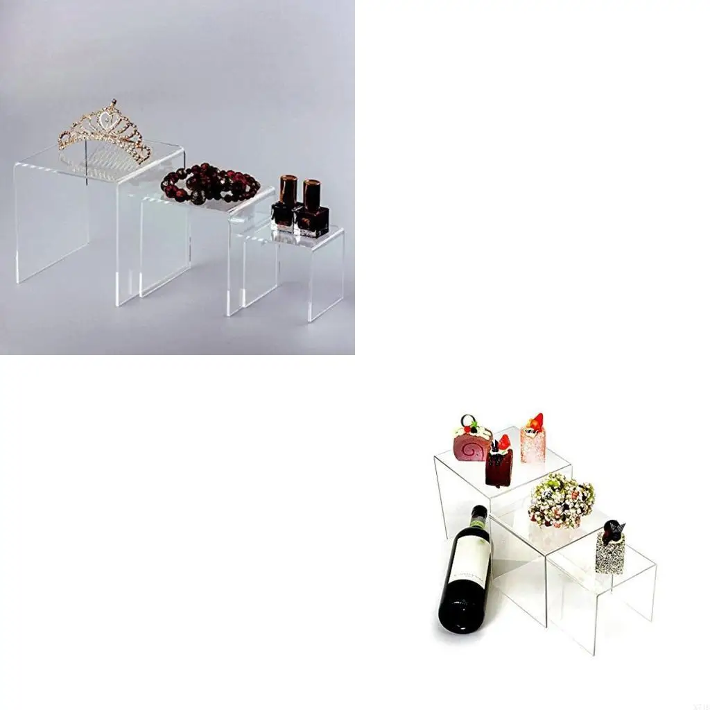 

Jewelry Display Riser Shelf Showcase Fixtures for Treat Action Figure Display