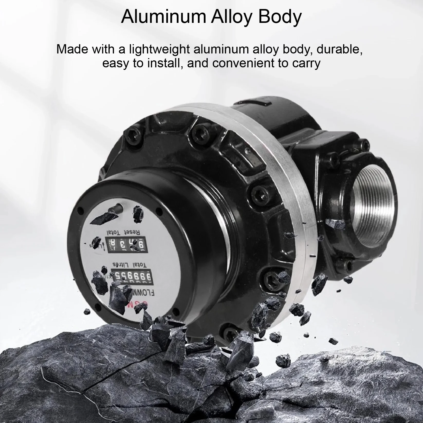 OGM Mechanical Oval Gear Flow Meter 1inch/1.5inch/2inch High Precision Engine Oil Flowmeter for Fuel Diesel Petrol Engine Oil