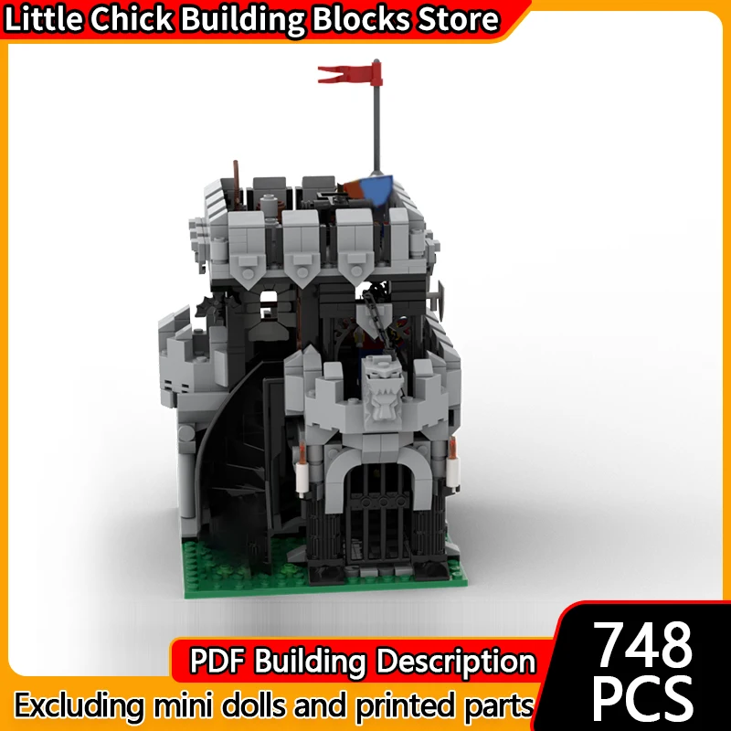 

Medieval Castle Model MOC Building Bricks Castle Prison Cell Modular Technology Children Holiday Gifts Assemble Toys Suit