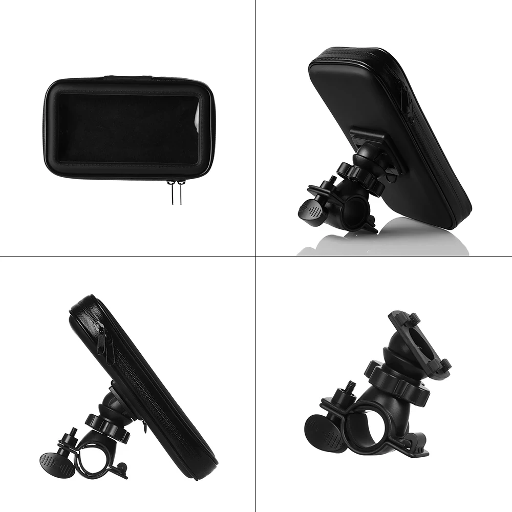Motorcycle Telephone Holder Support Moto Bicycle Rear View Mirror Stand Mount Waterproof Scooter Motorbike Phone Bag