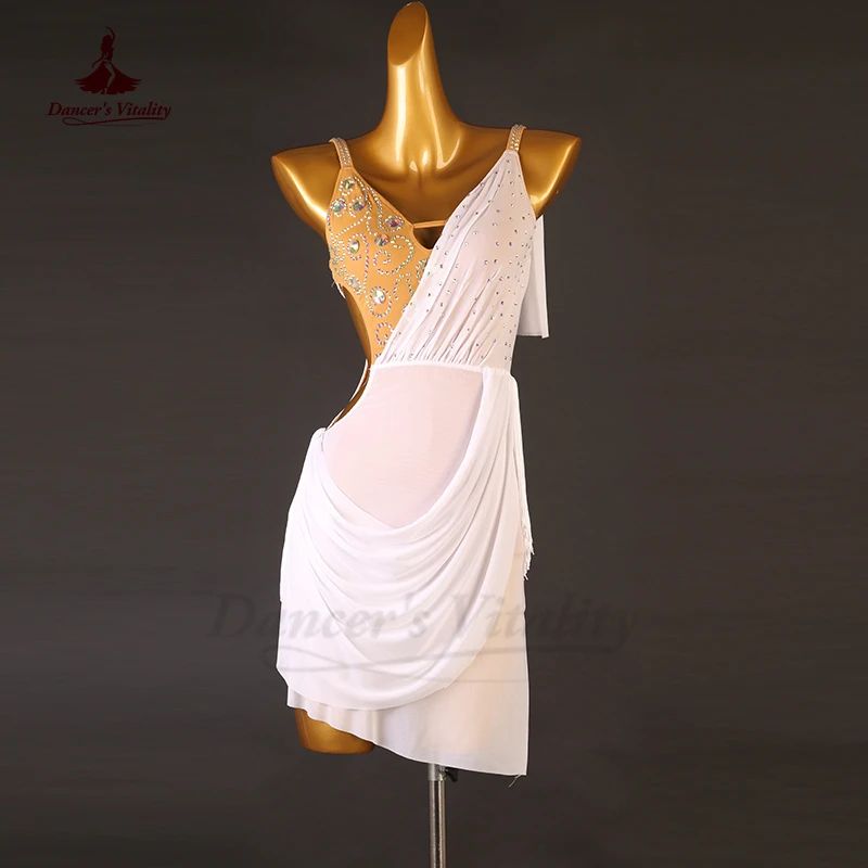 

Latin Dance Performance Dress for Women Customsized Rumba Chacha Tango Competiton Clothing Adult Children Latin Dresses