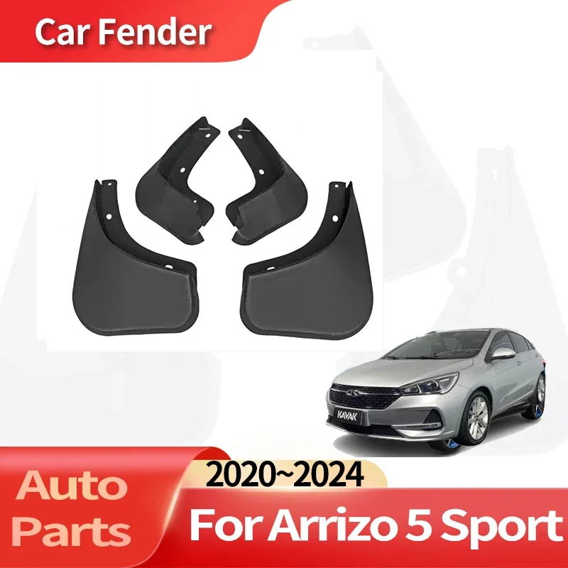 

Auto Accessories For Arrizo 5 Sport 2020～2024 Lining Car Fender Anti-sand Splash Mud Guard Skin Punch-free Installation Car Tool