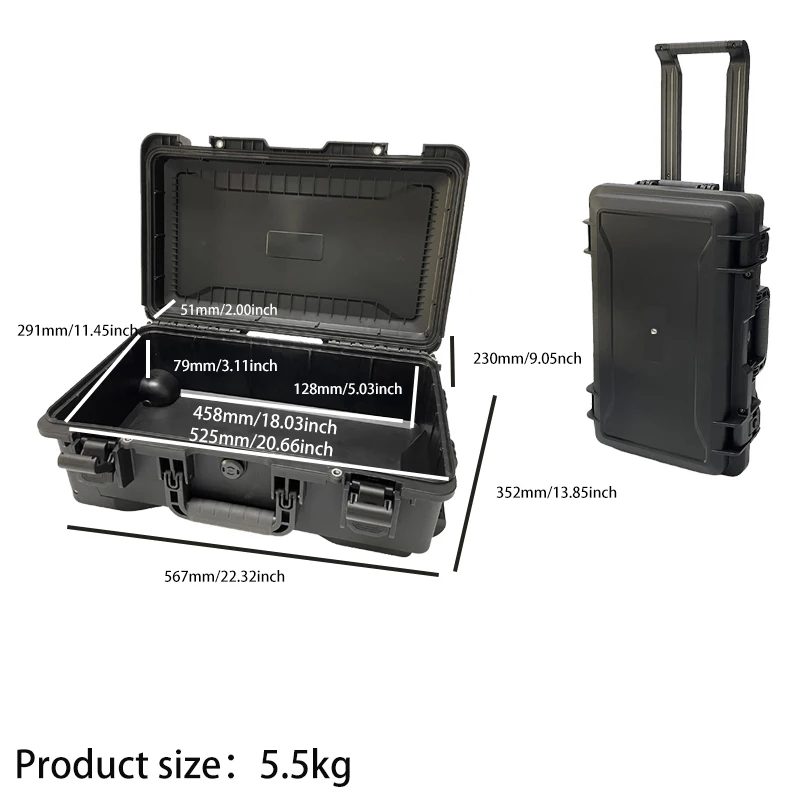 Industrial & Home Repair Multi-Functional Trolley Tool Box - Non-Waterproof, Plastic Construction, High-Capacity Storage