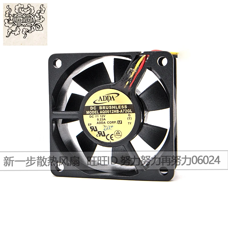

Ltsf For ADDA AQ0612HB-A72GL DC 12V 0.23A 60x60x25mm 3-Wire Server Cooling Fan