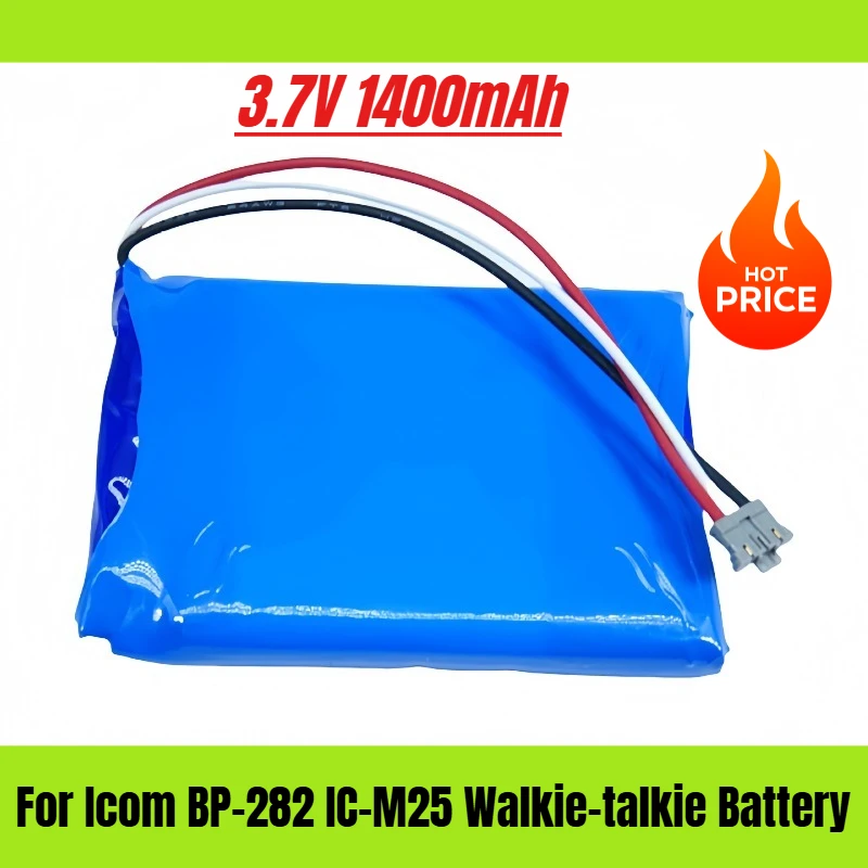 

3.7V 1400mAh for Icom BP-282 IC-M25 Walkie-talkie Battery
