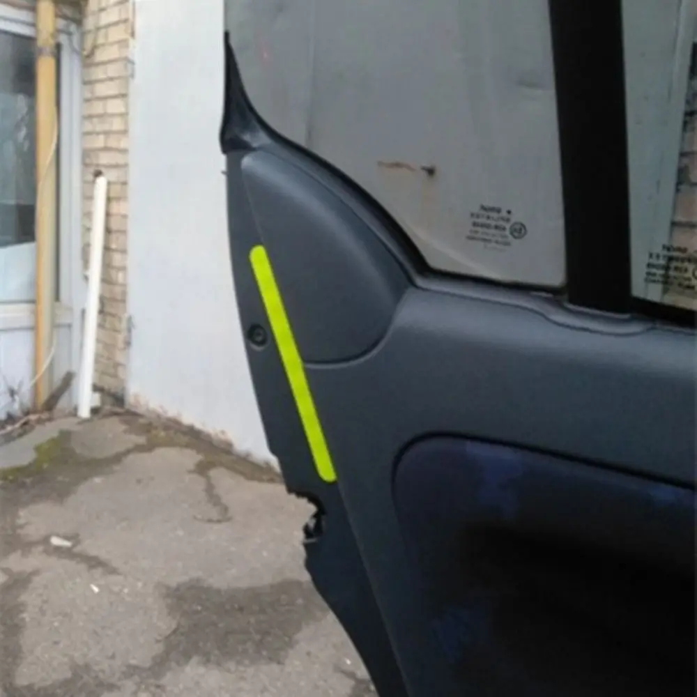 Reflective Car Stickers Safety Warning Strip Tape Anti-Collision Self Adhesive Waterproof Rearview Motorcycle Mirror Accessories