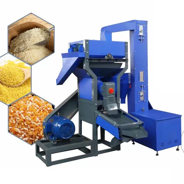 High Automatic Rice Husk Hammer Mill Rice Milling And Polishing Machine Rice Grain Processor Paddy Factory