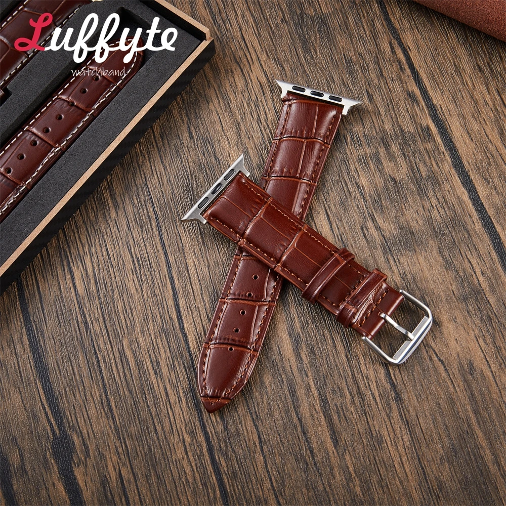 Cinturino modello bambù per Apple Watch 38/40/41/42/46/49/44/45mm per Iwatch 10 9 8 7 6 5 4 3 2 1 Viene fornito con confezione regalo