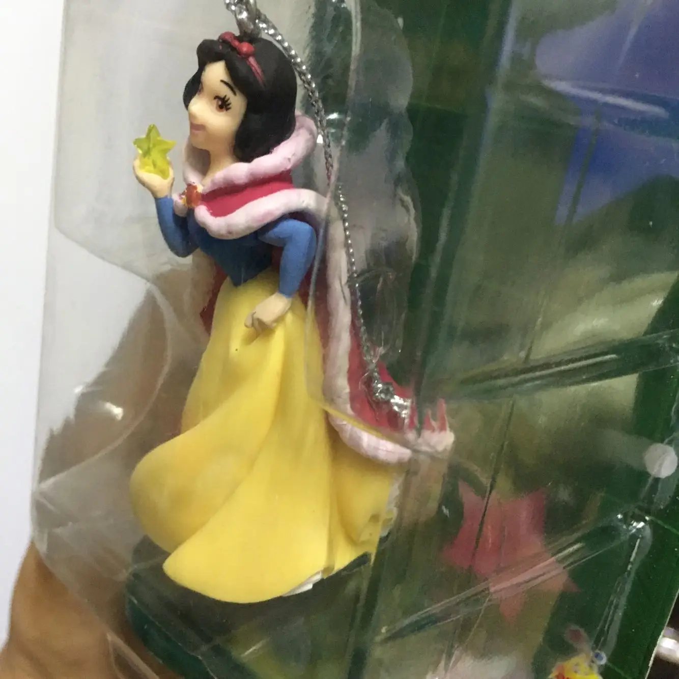 Disney Christmas Pendant Pvc Anime Figurine Model Snow White Princess Aurora  Sleeping Beauty Collection Classic Toys Gift