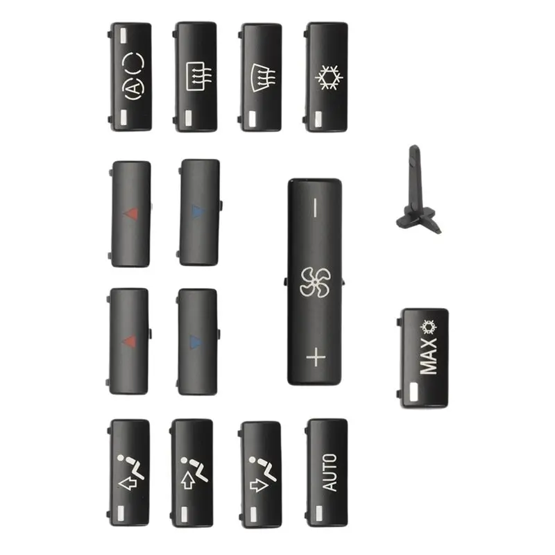 Climate Control Air Conditioning Cap Switch Button Cover For BMW 5 Series E39 X5 E53 1996-2002 Car Heater 64116915812