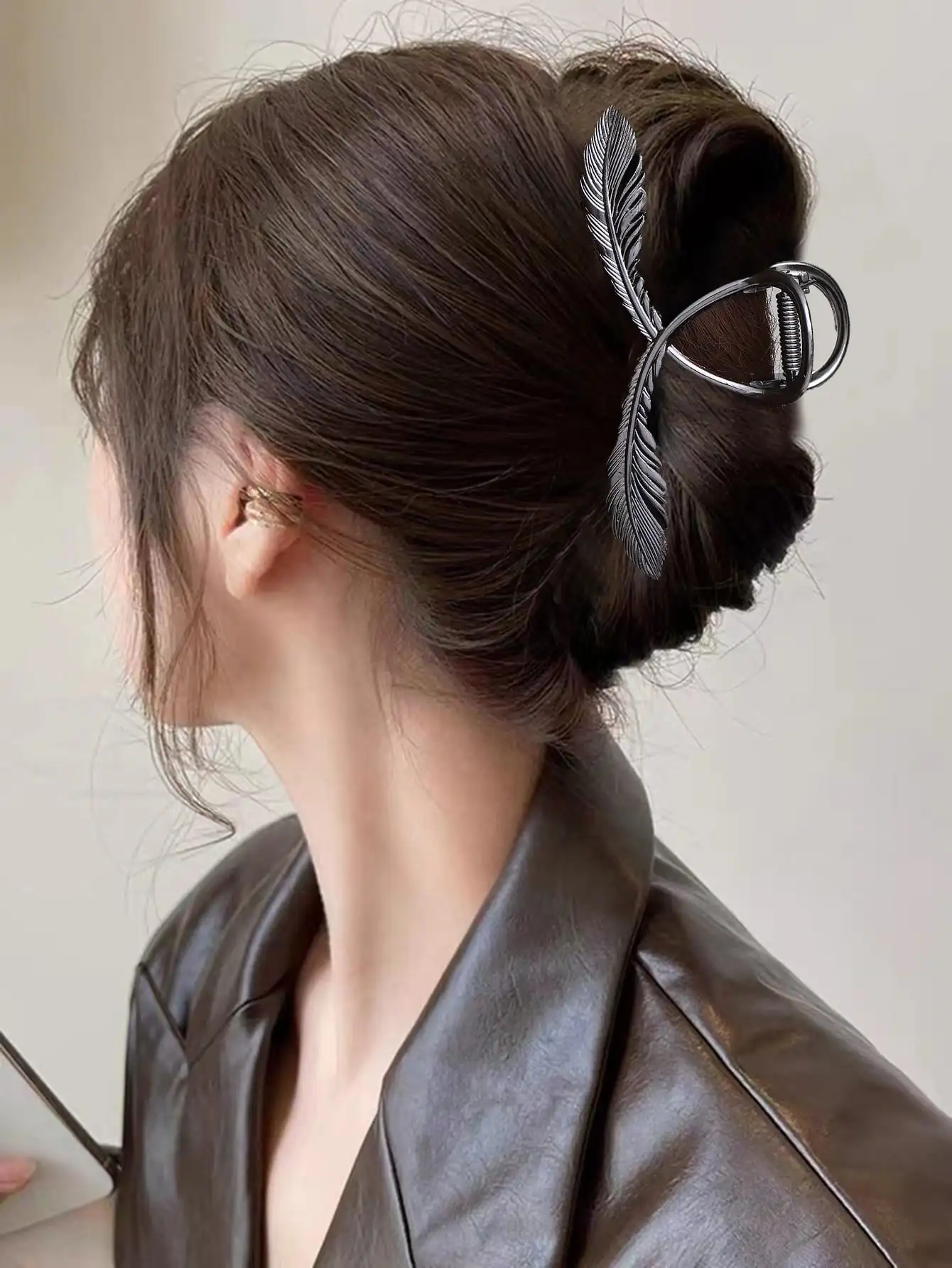

1pc Large Size Metal Hair Clip - 4.33 Inches (About 11cm) Golden Hair Clip, Ideal For Women And Thinner Perfect Clamp Hair Clips