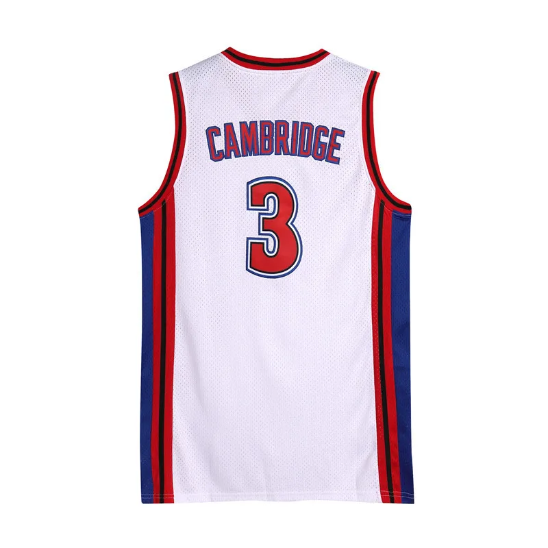 Aaliyah19# Brick Layers CAMBRIDGE 3 White Basketball Jersey Suit Clothes  Halloween Cosplay Jersey Shirts Clothing