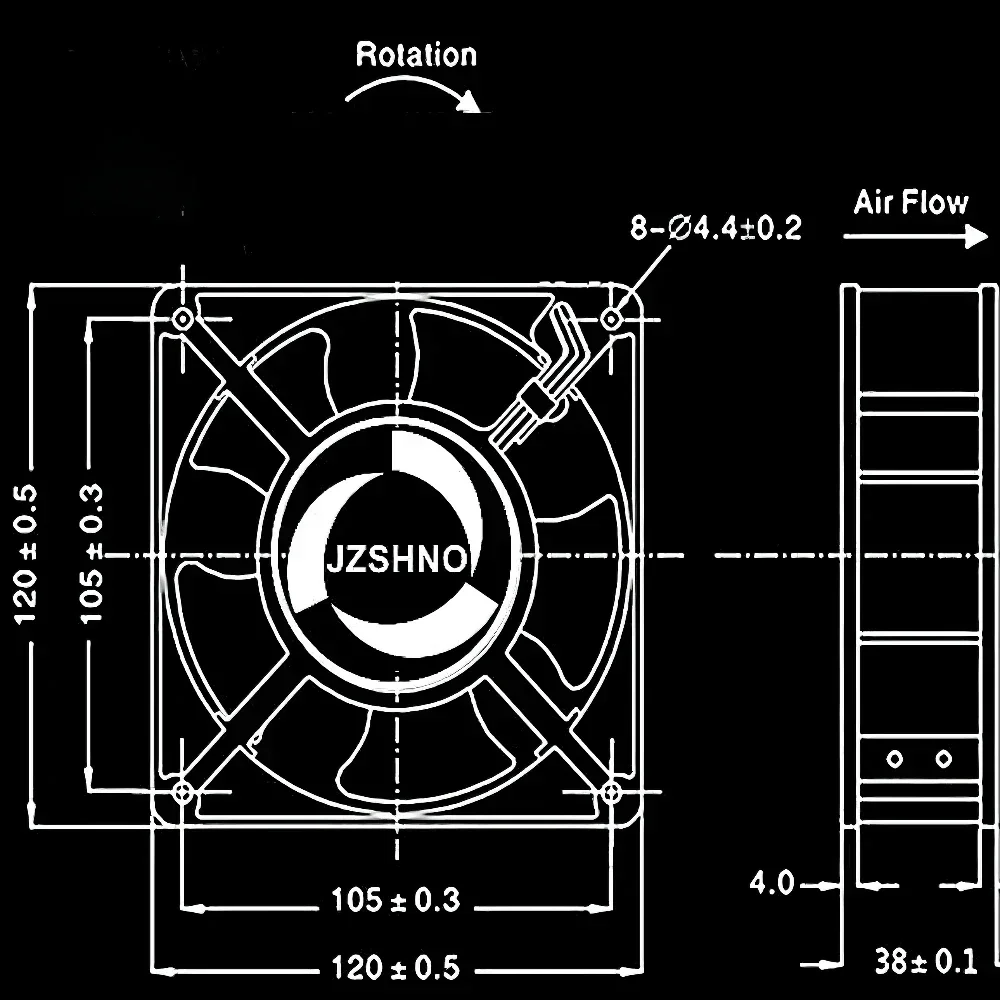 Delta New Fan  AFB0924VH 0.40A 2/3wire 24V Inverter Cooling Fan