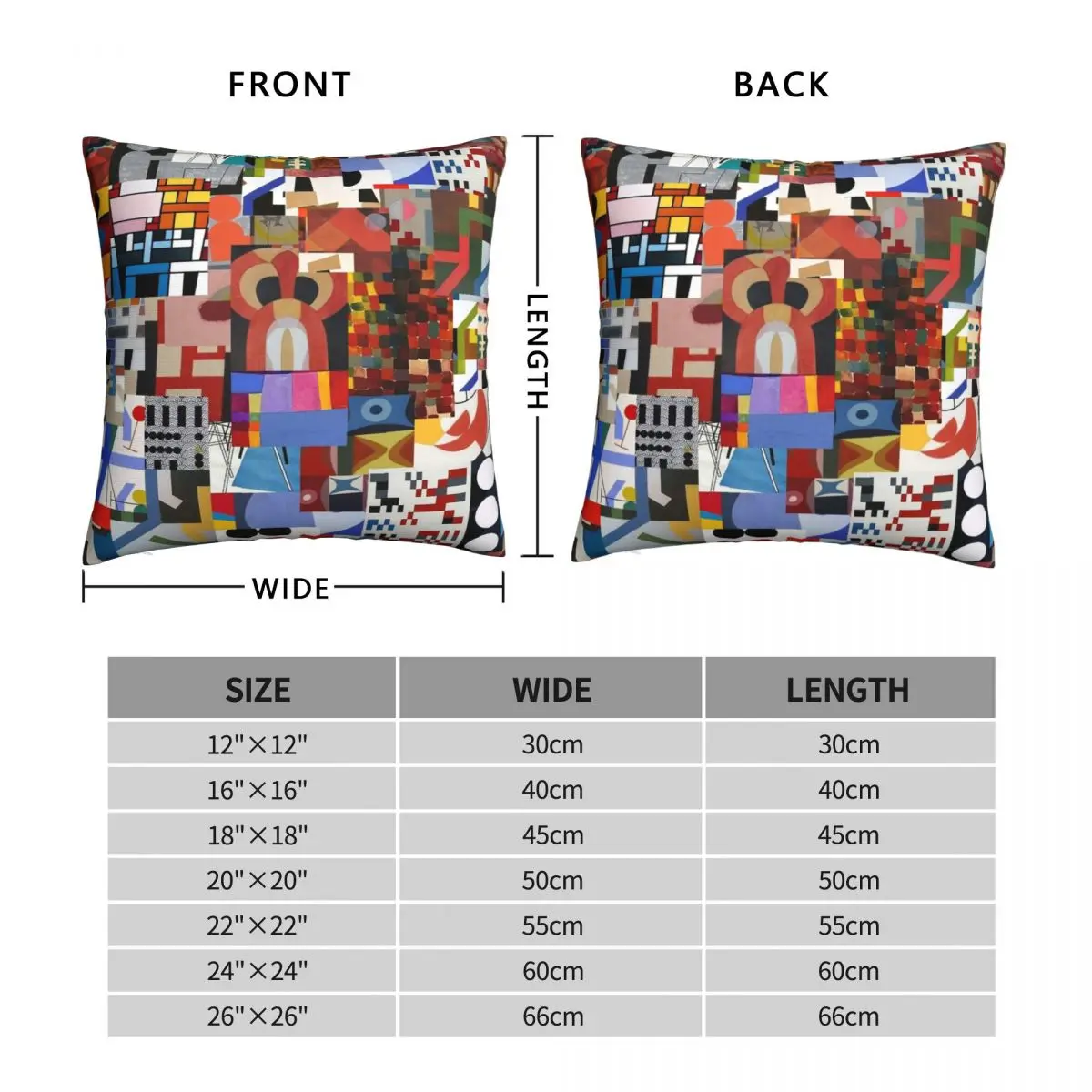 Sophie Taeuber-Arp Square Pillowcase Polyester Linen Velvet Creative Zip Decorative Pillow Case Home Cushion Cover